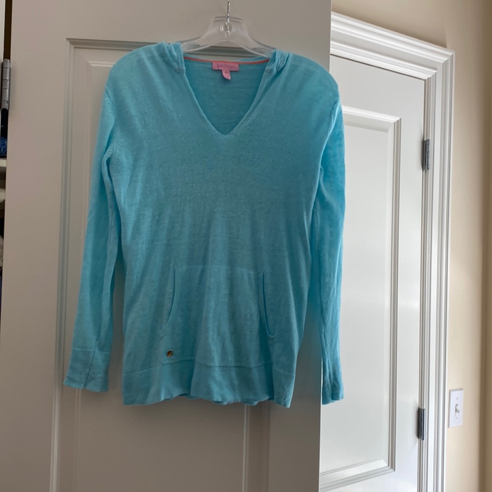 Lilly Pulitzer linen hoodie
